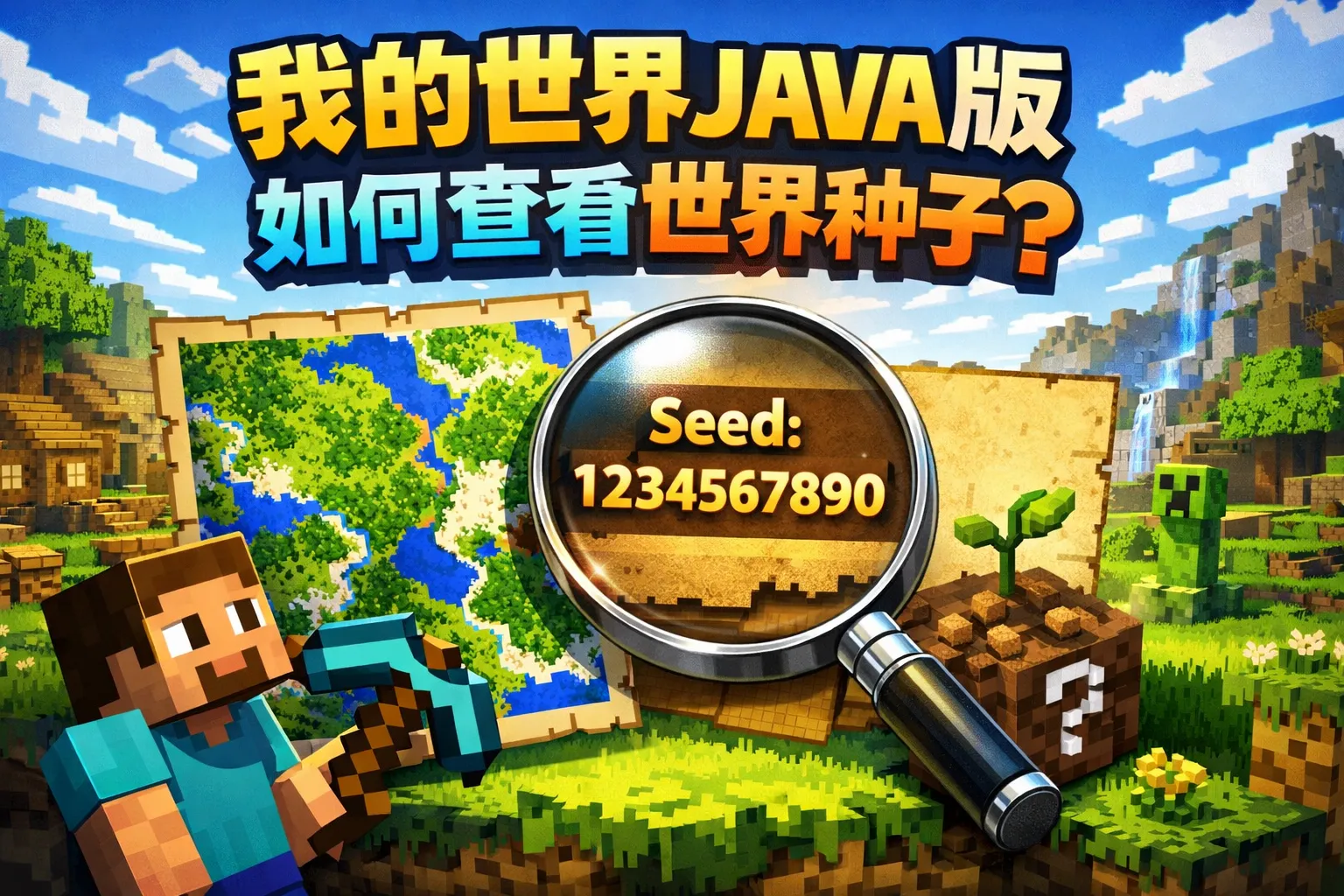 我的世界java版如何查看世界种子