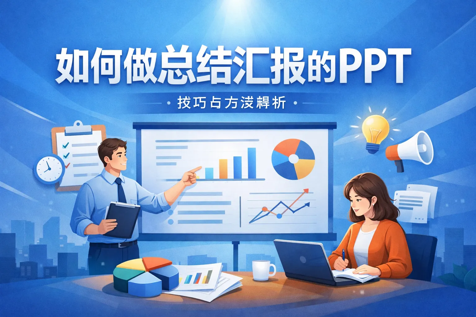 如何做总结汇报的ppt