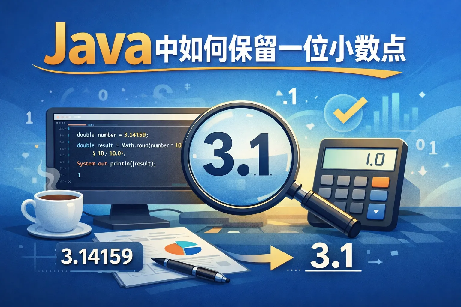 java中如何保留一位小数点