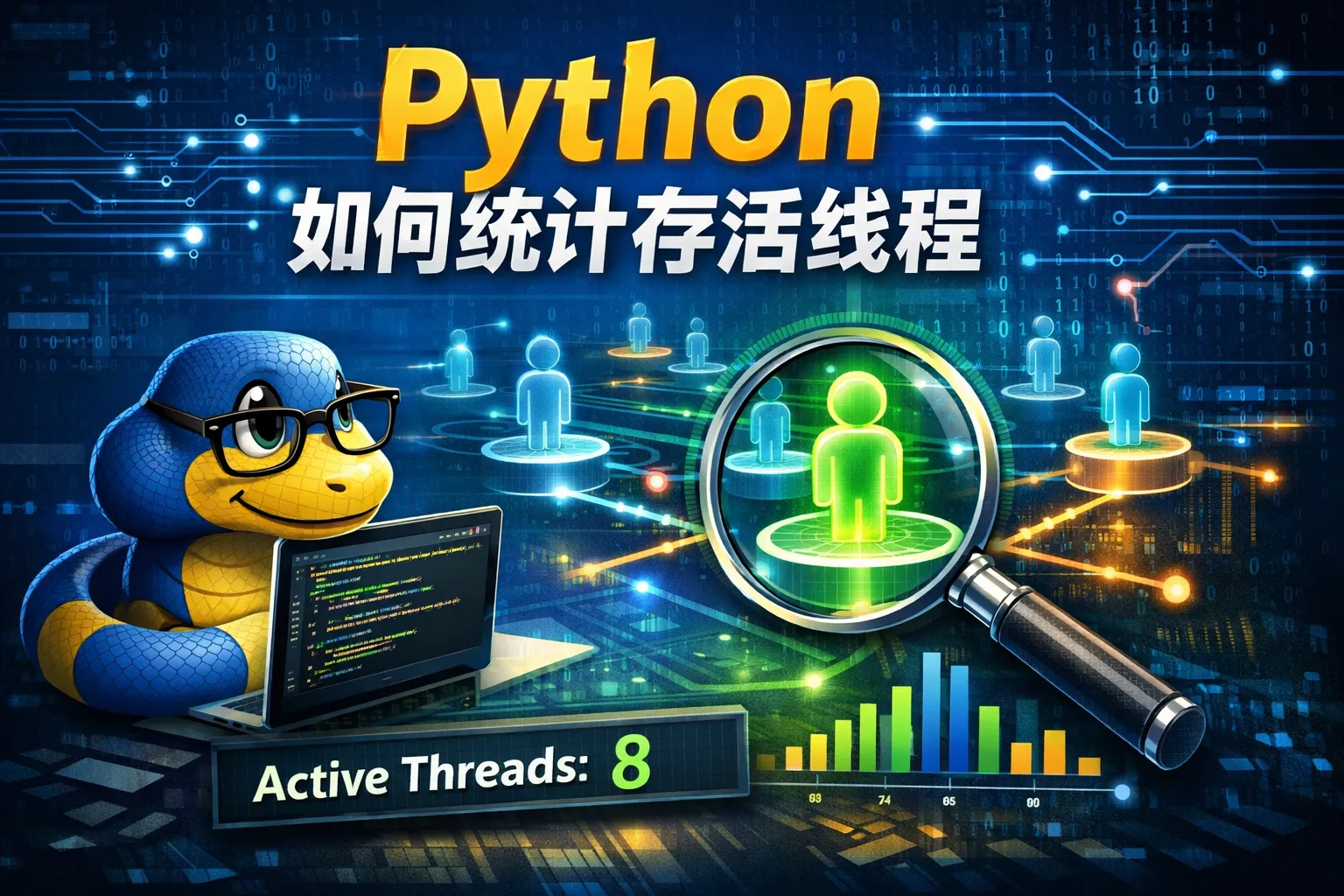 python如何统计存活线程的