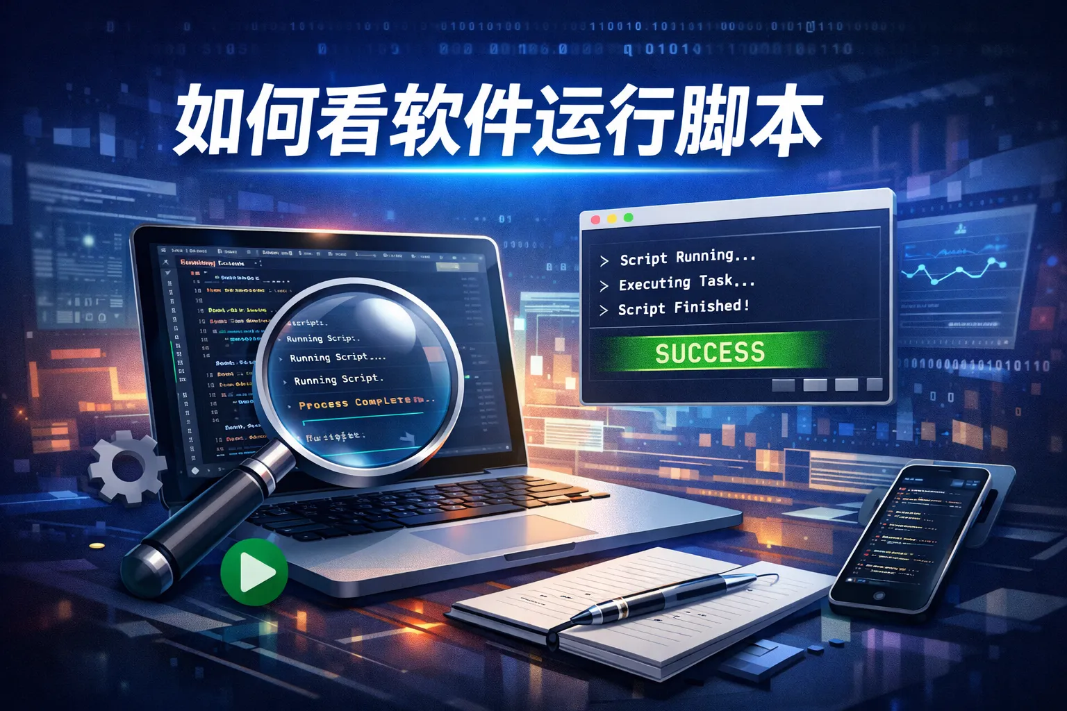 如何看软件运行脚本