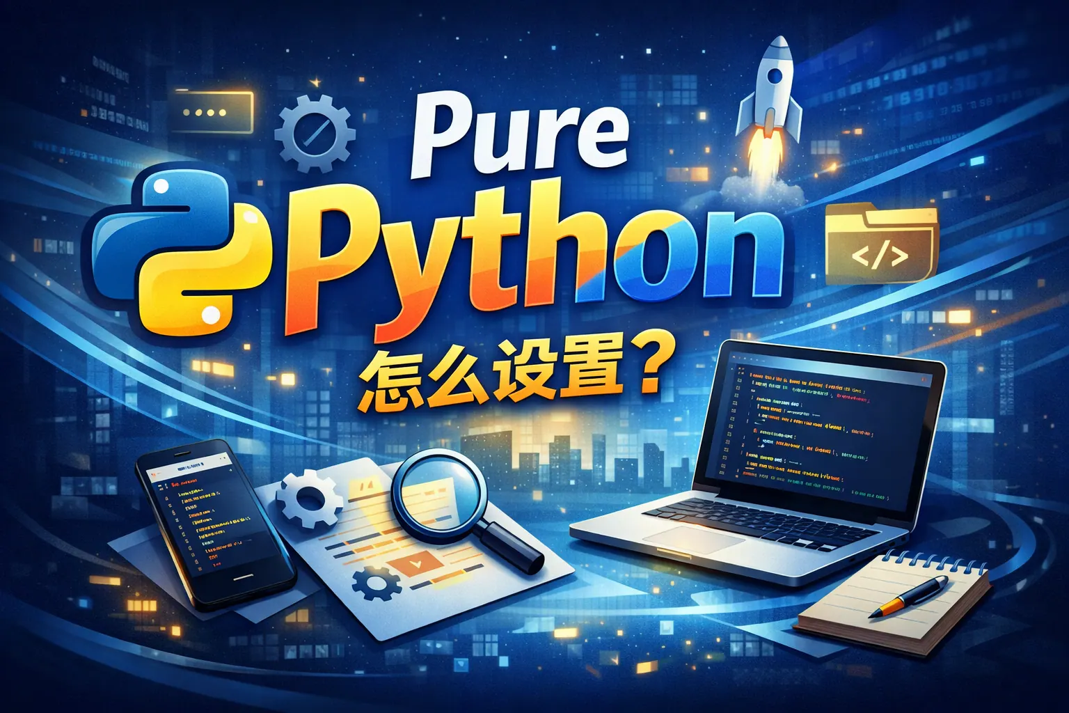 pure python怎么设置