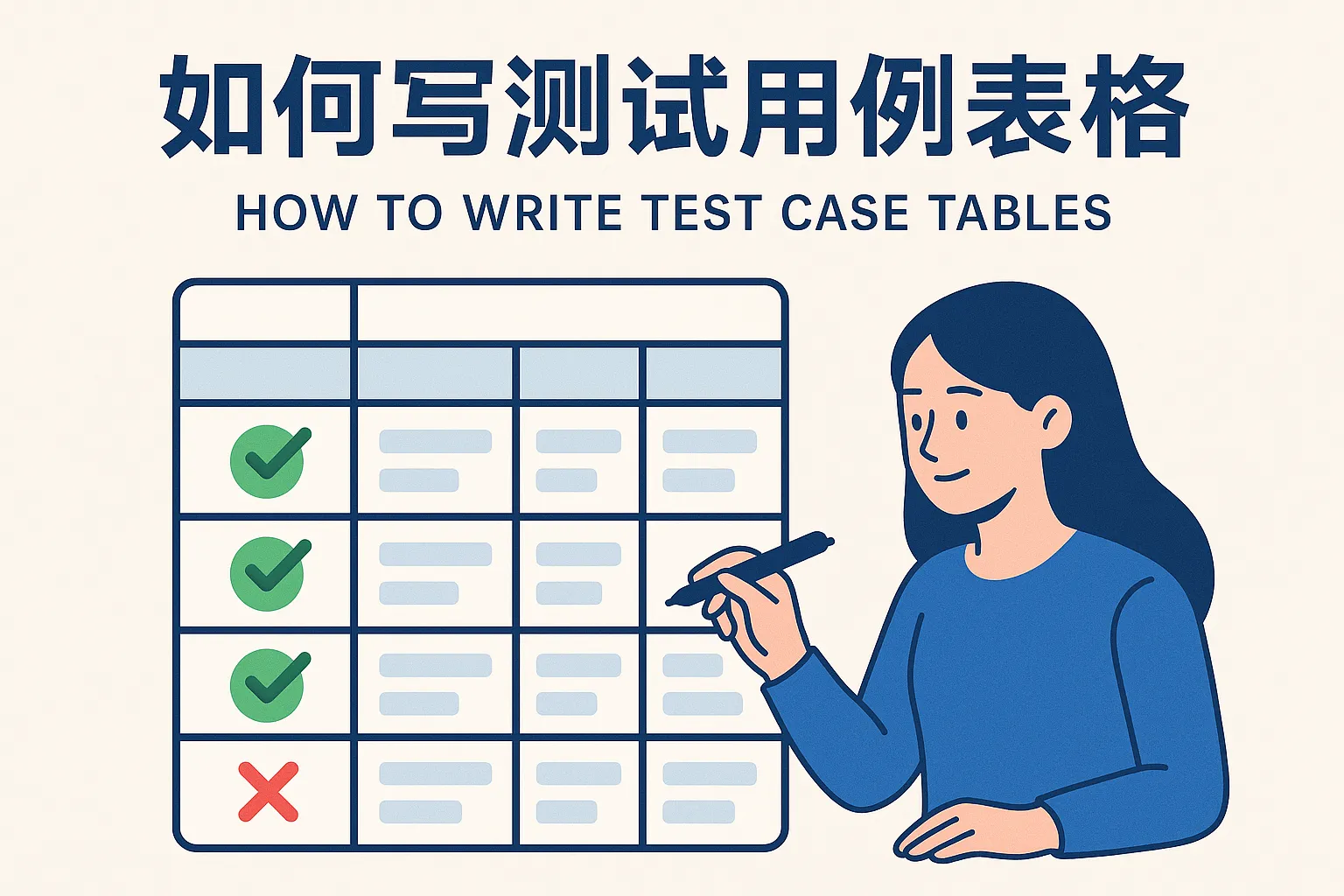 如何写测试用例表格