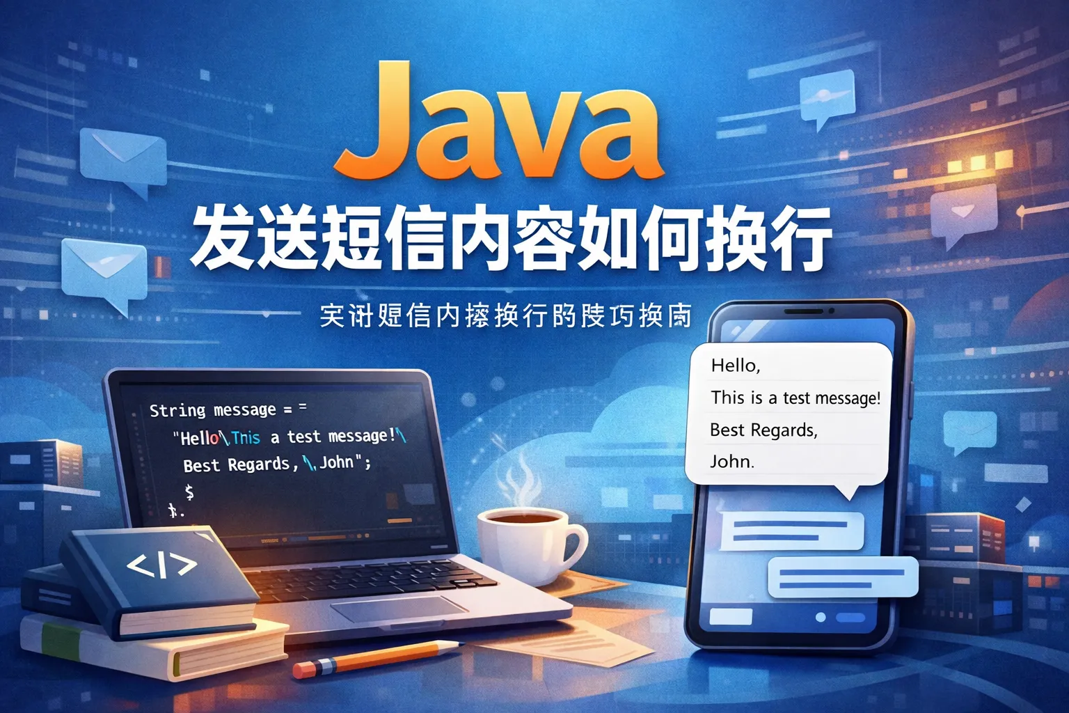 java发送短信内容如何换行