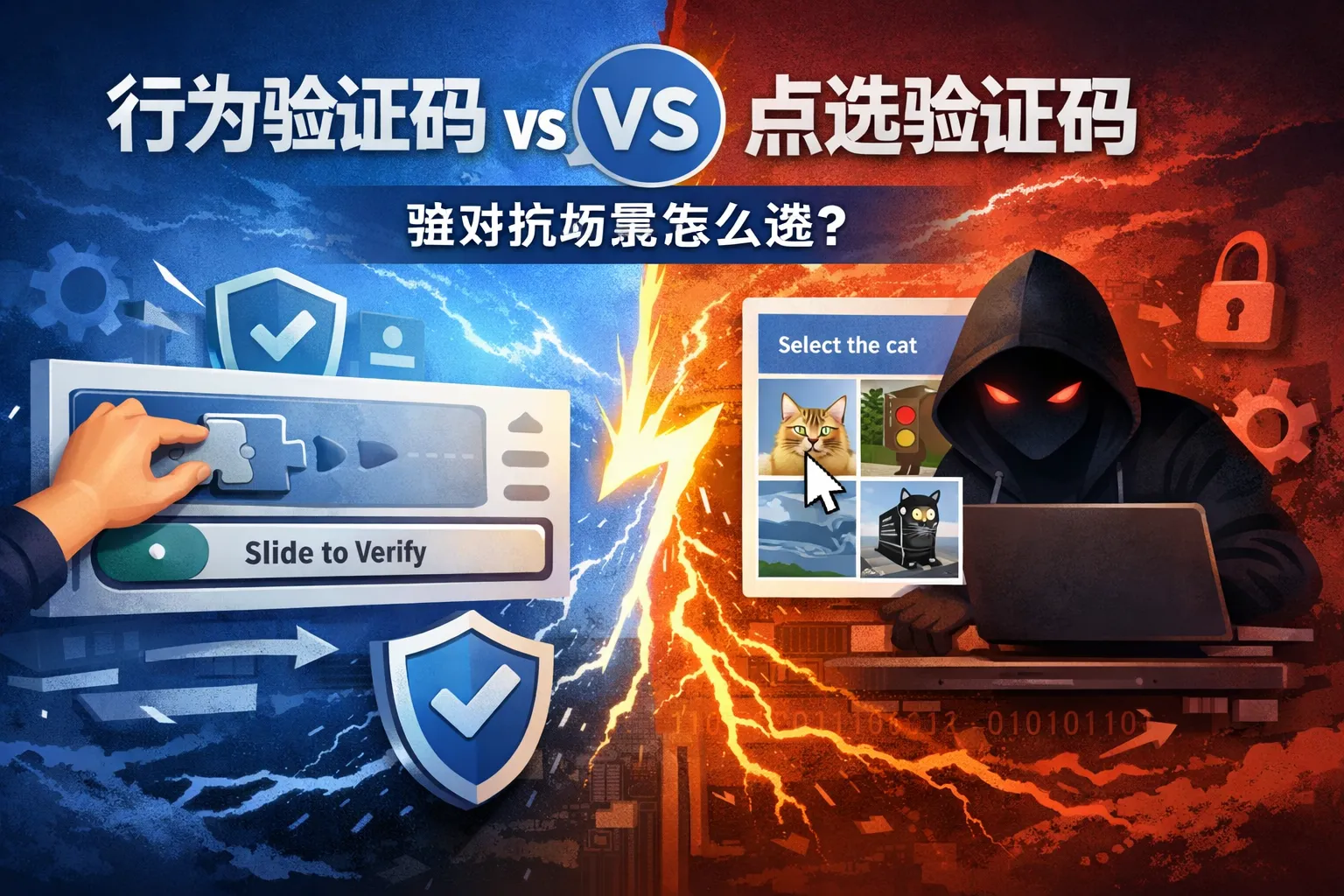 行为验证码vs点选验证码:强对抗场景怎么选?