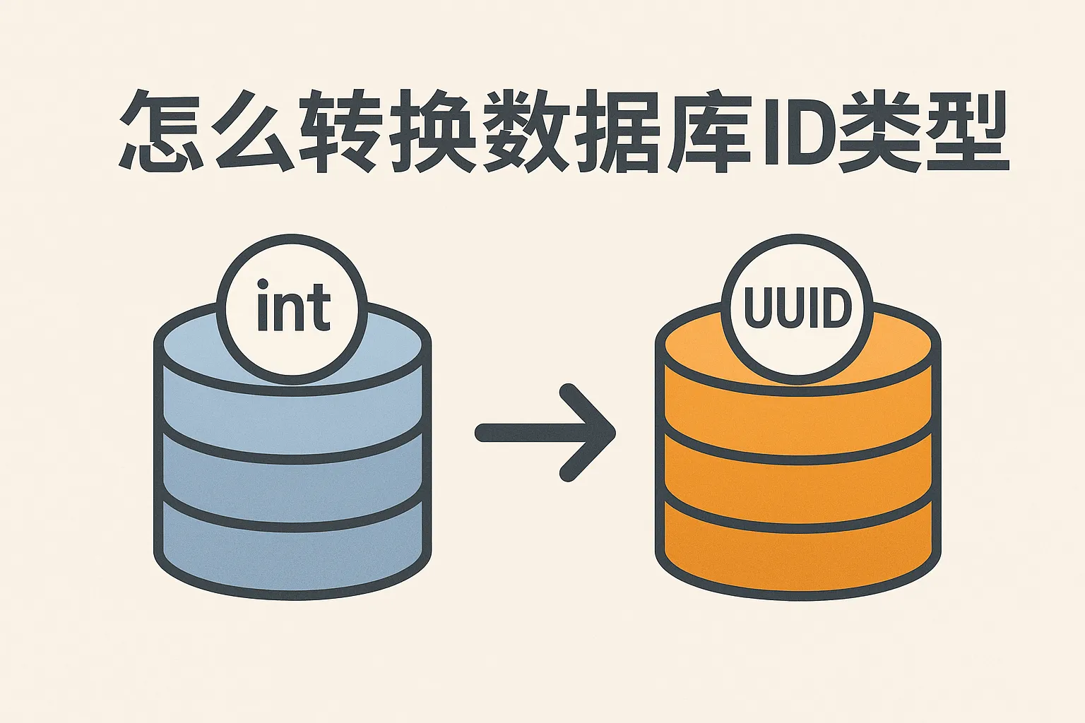 怎么转换数据库id类型