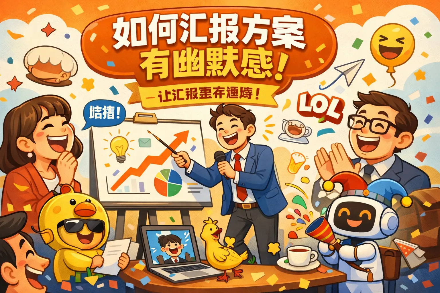 如何汇报方案有幽默感