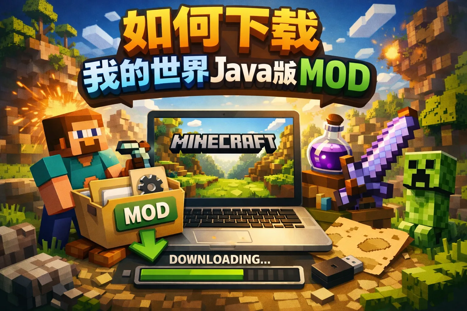 如何下载我的世界java版mod