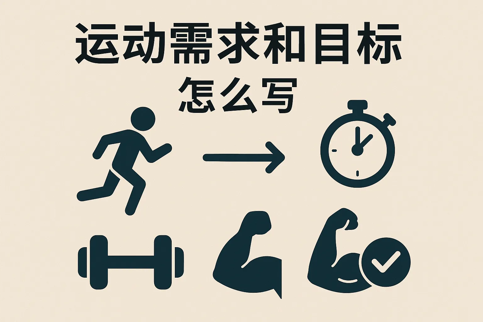 运动需求和目标怎么写