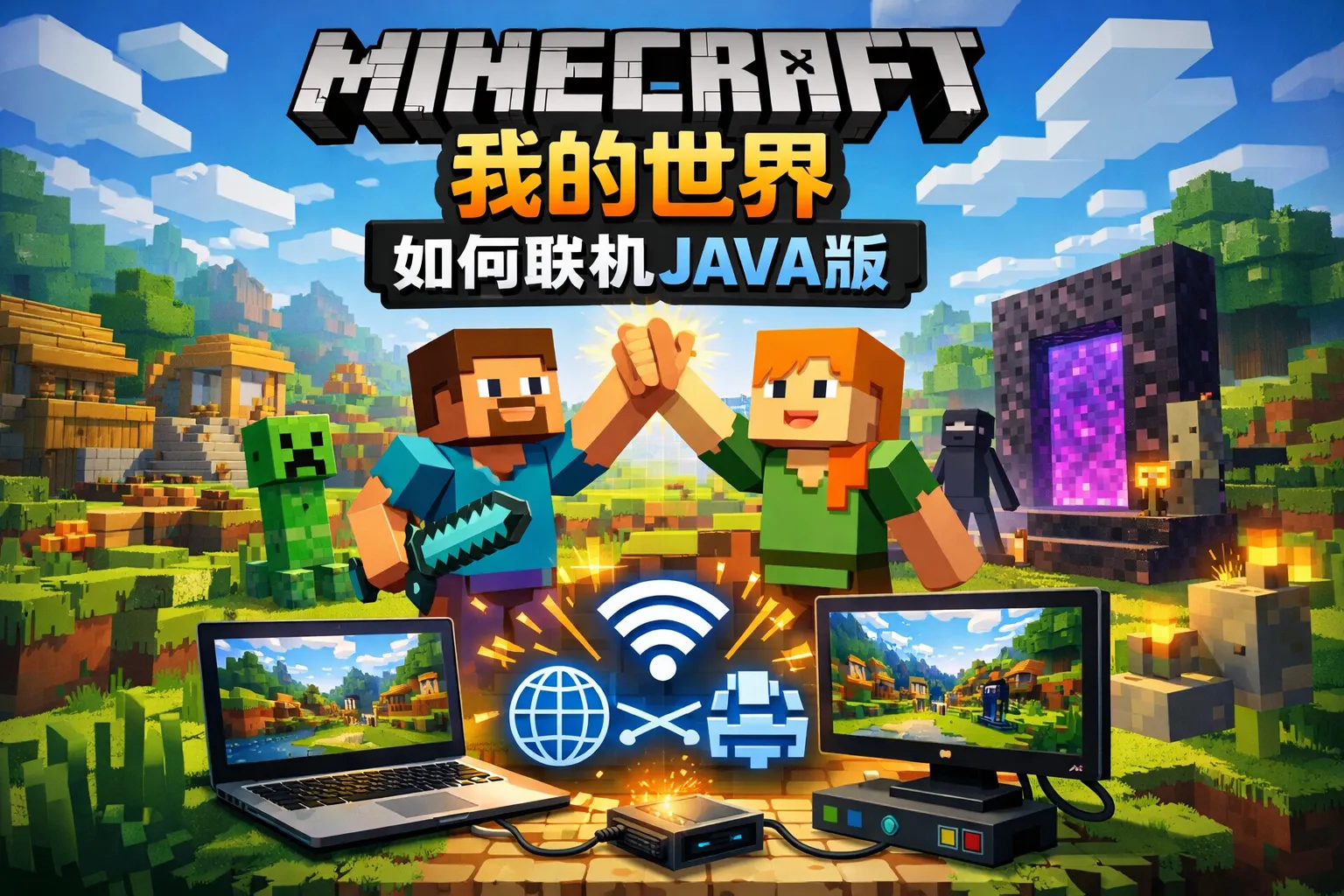 我的世界如何联机java版