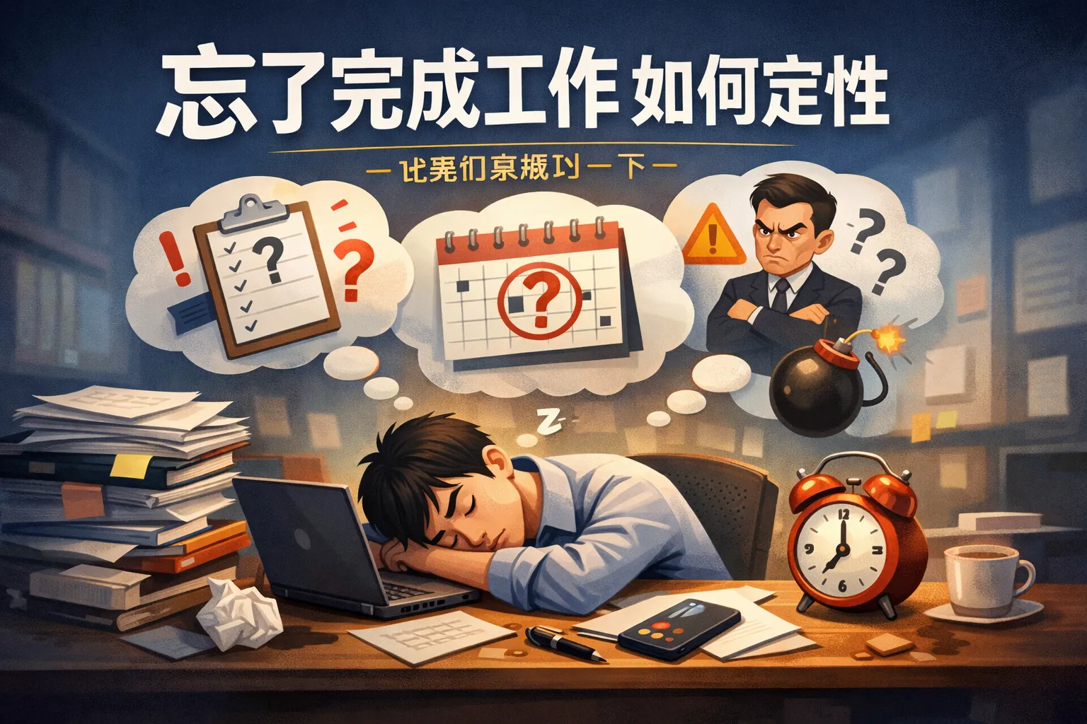 忘了完成工作如何定性