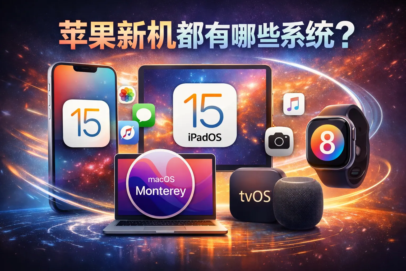 苹果新机都有哪些系统