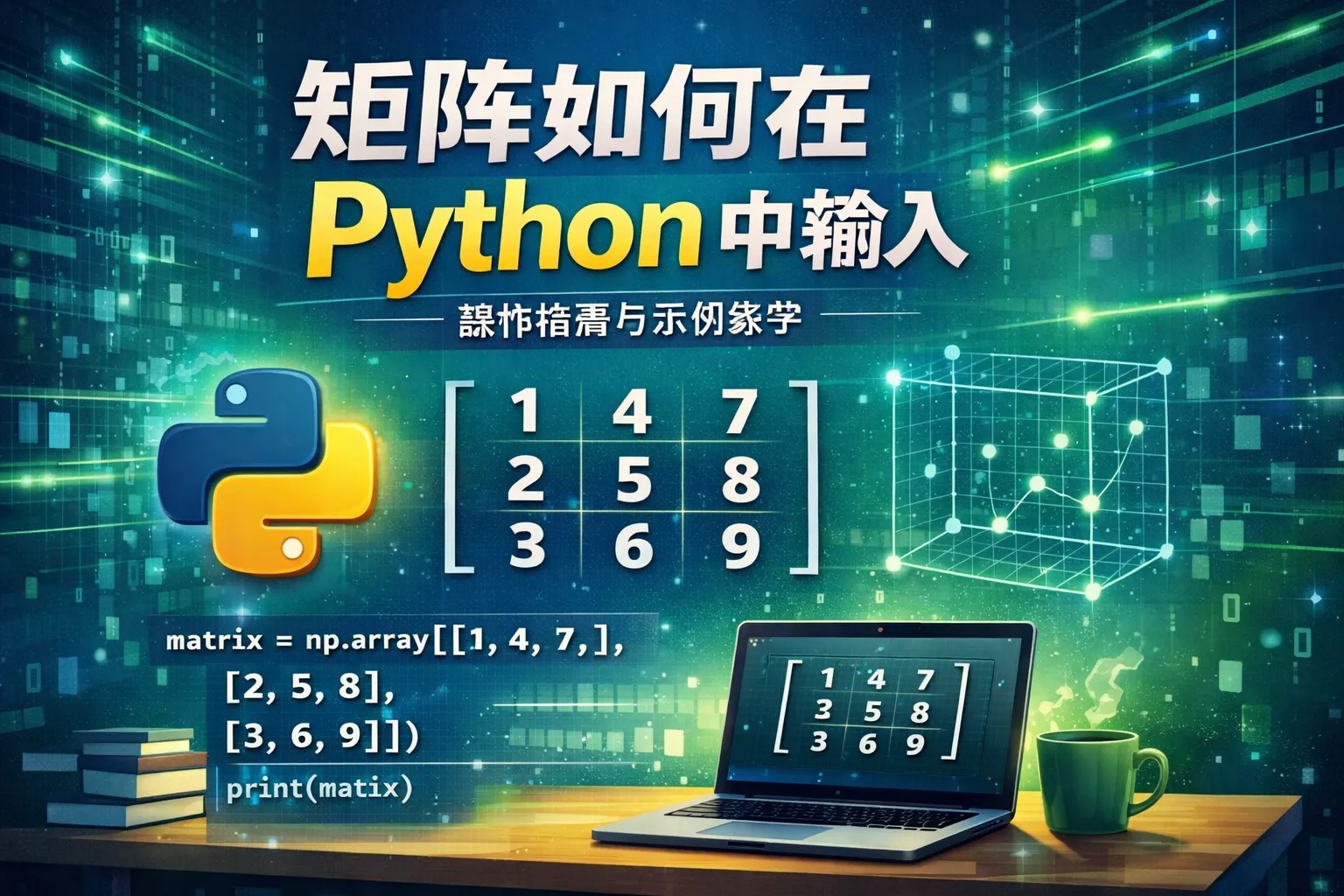 矩阵如何在python中输入