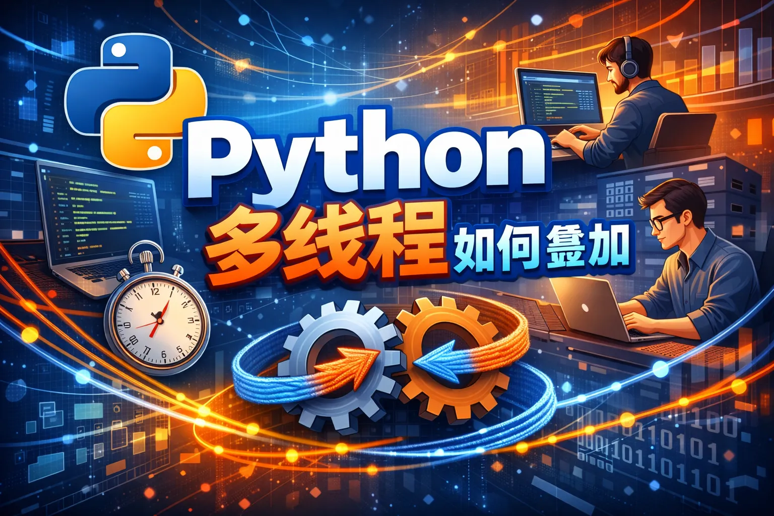 python多线程如何叠加