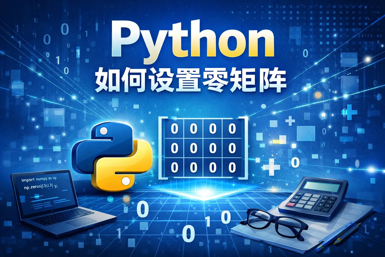 python如何设置零矩阵
