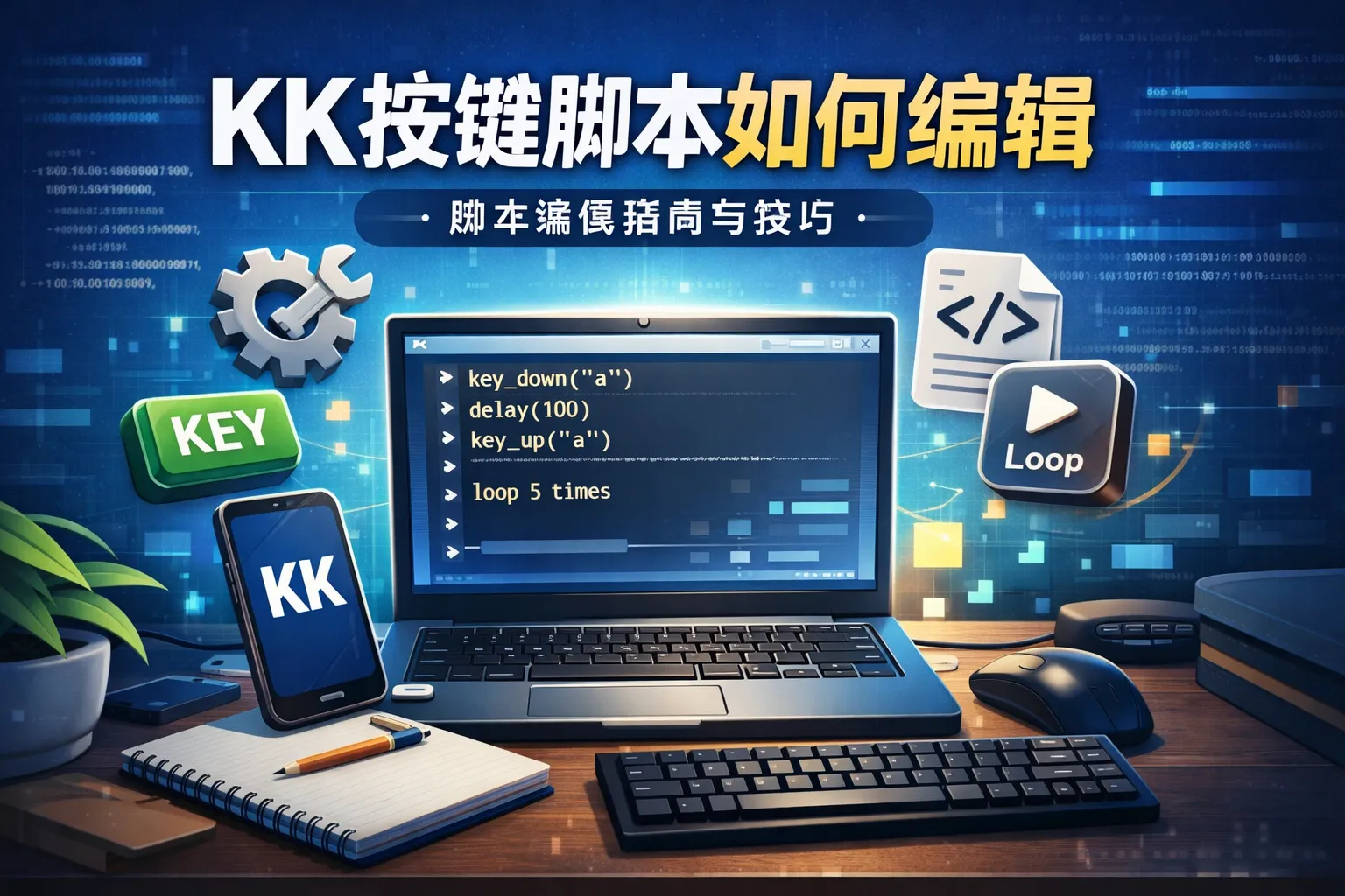 kk按键脚本如何编辑