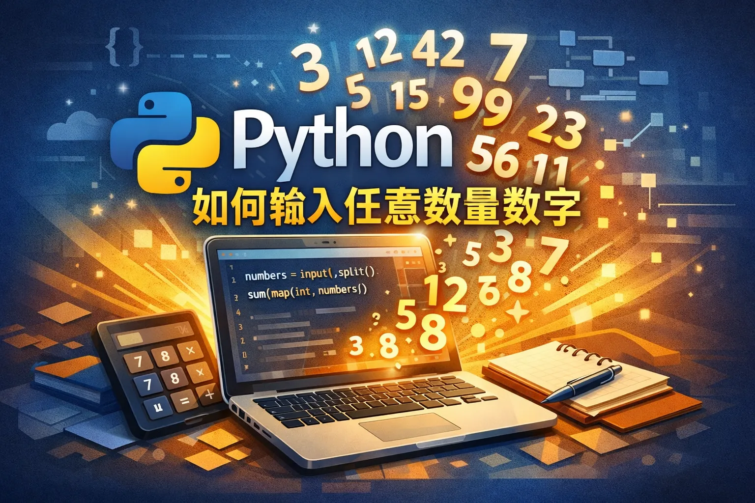 python如何输入任意数量数字