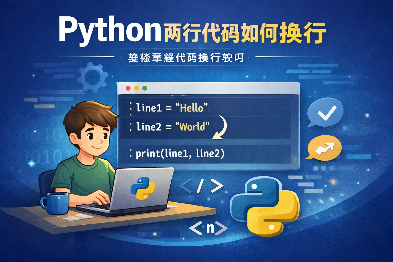 python两行代码如何换行