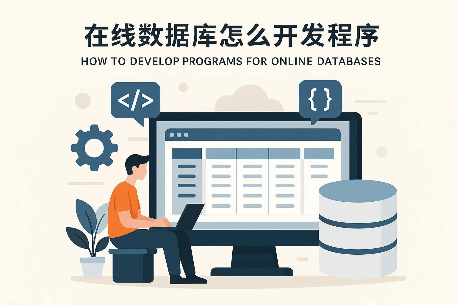 在线数据库怎么开发程序