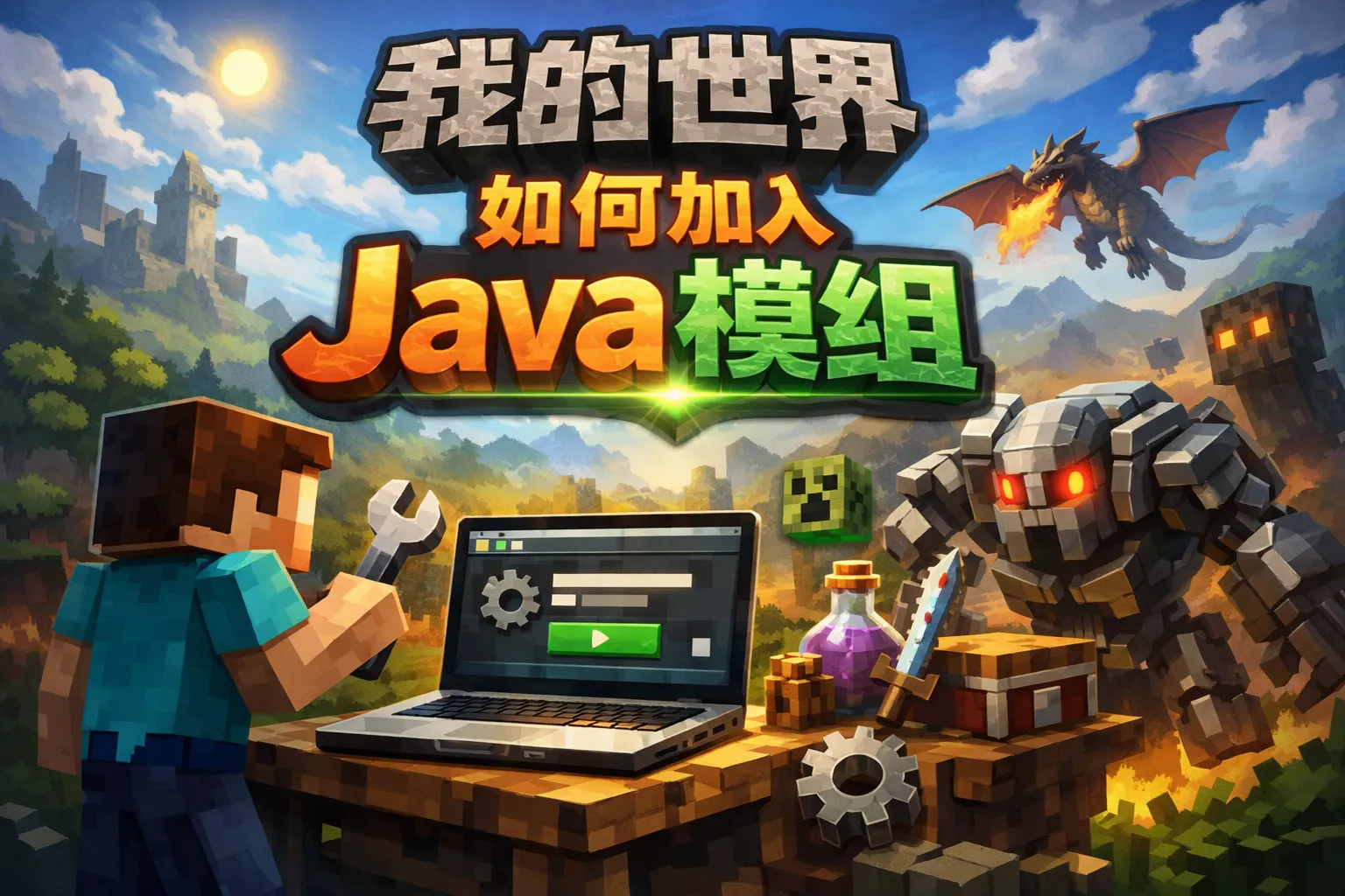 我的世界如何加入java模组