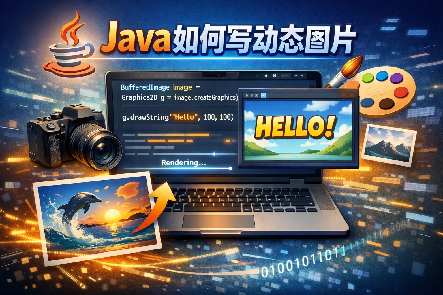 Java如何写动态图片