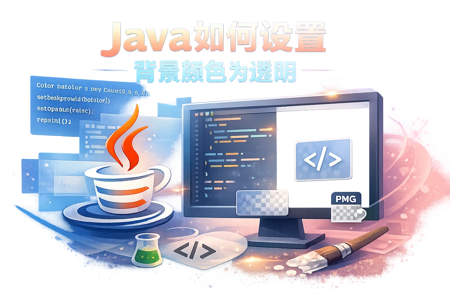 java如何设置背景颜色为透明