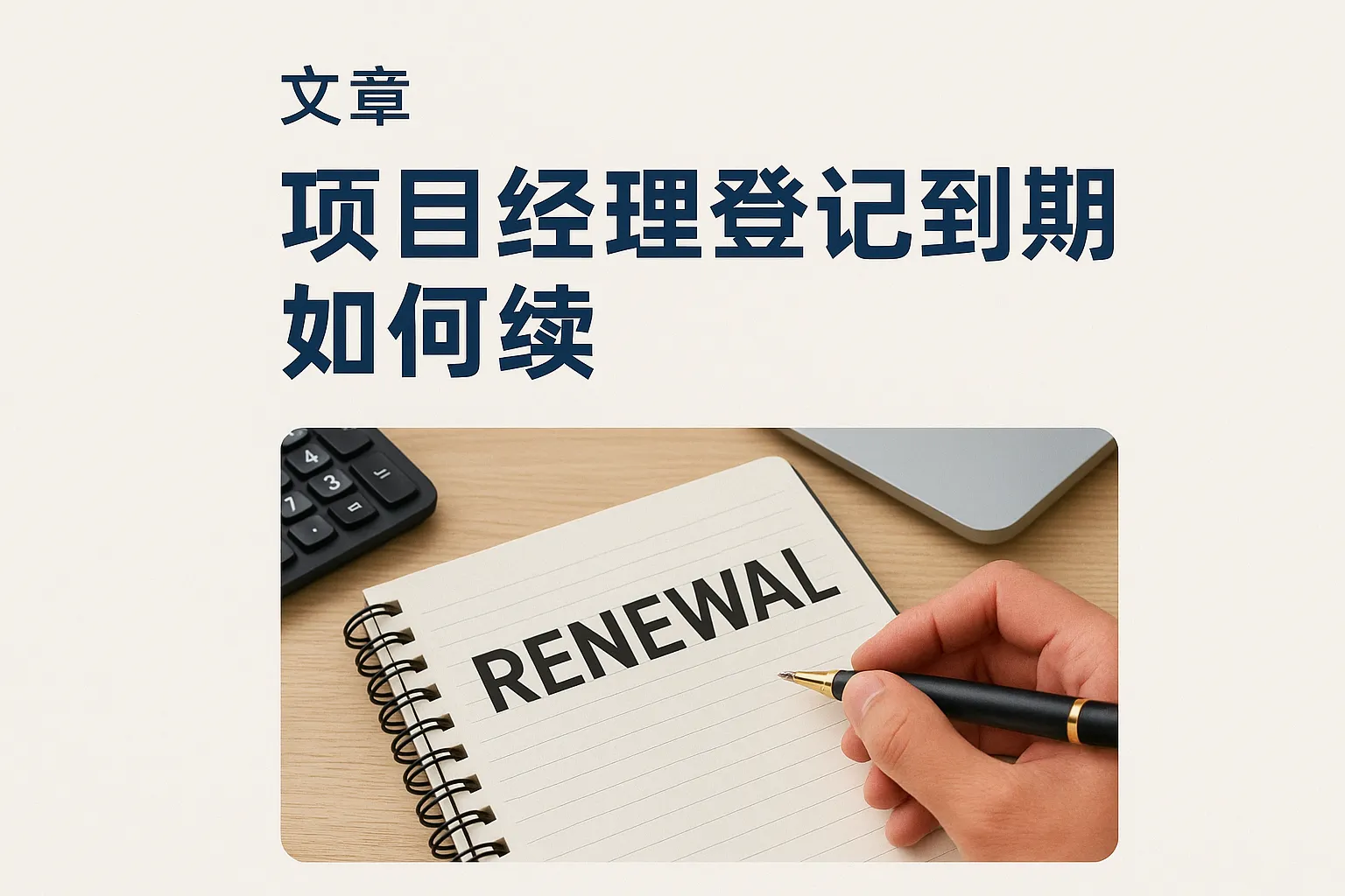 项目经理登记到期如何续