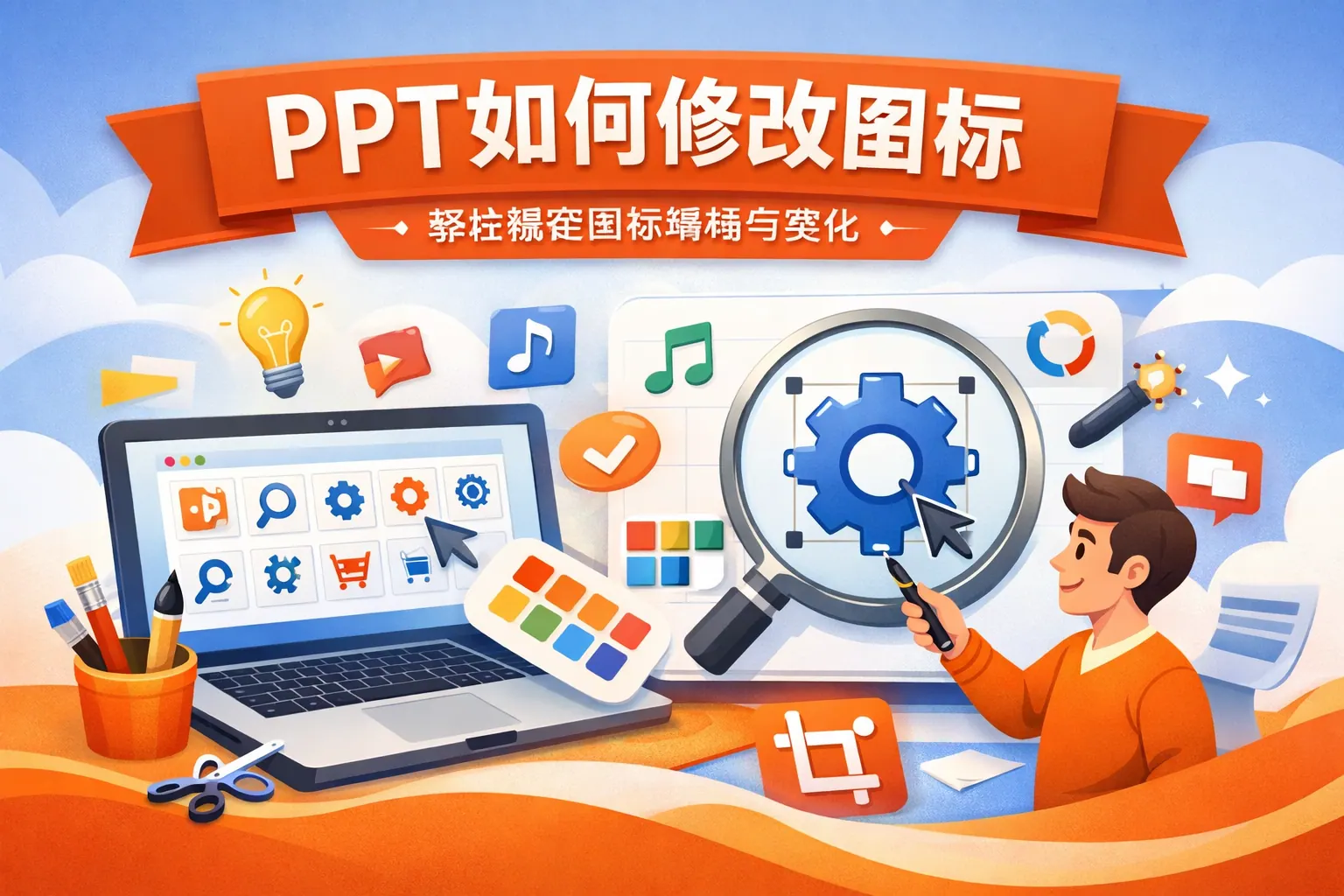ppt如何修改图标