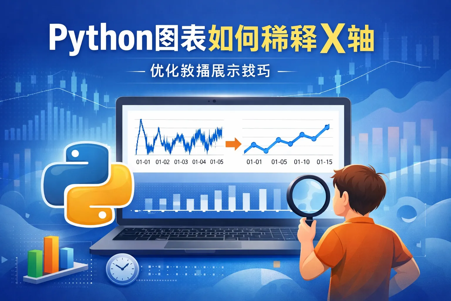 python图表如何稀释x轴