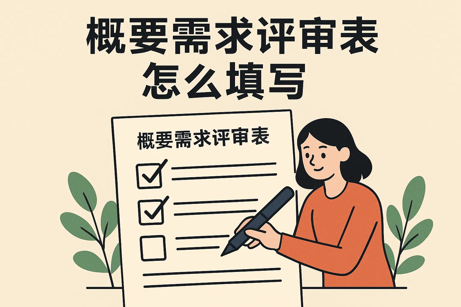 概要需求评审表怎么填写