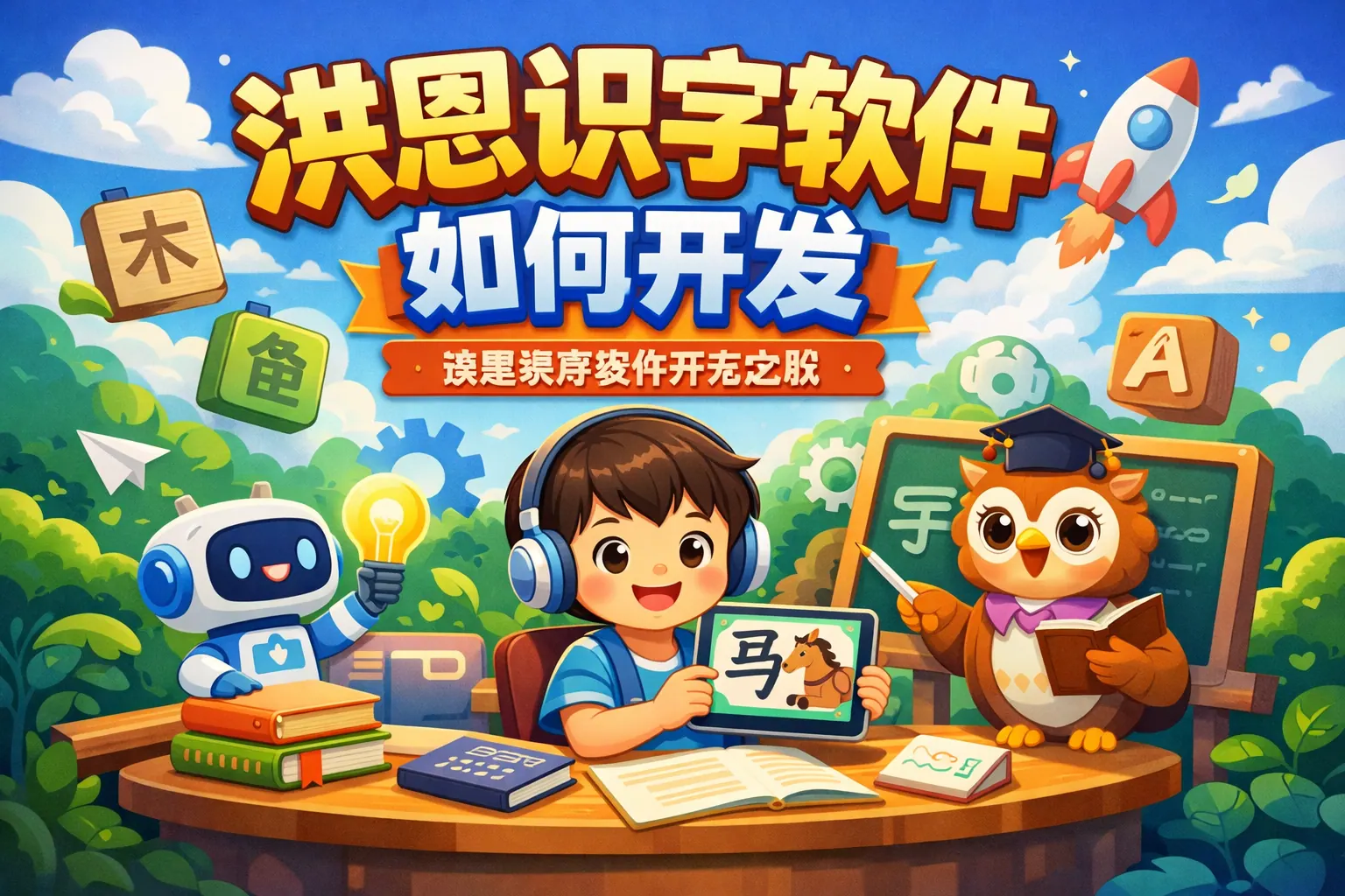 洪恩识字软件如何开发