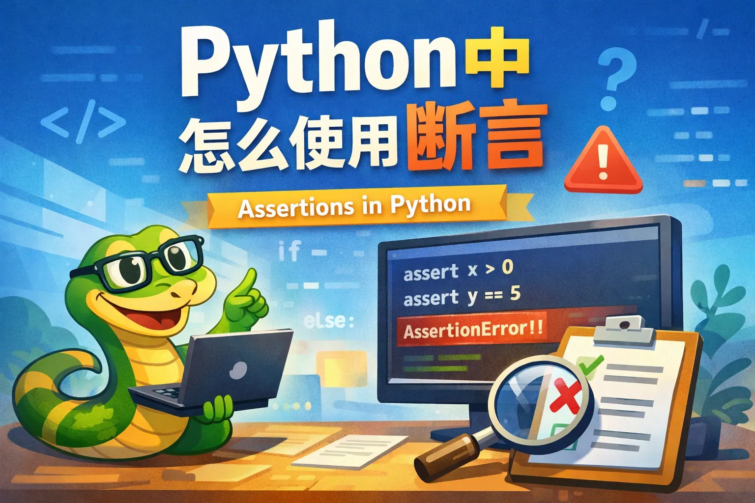 python中怎么使用断言
