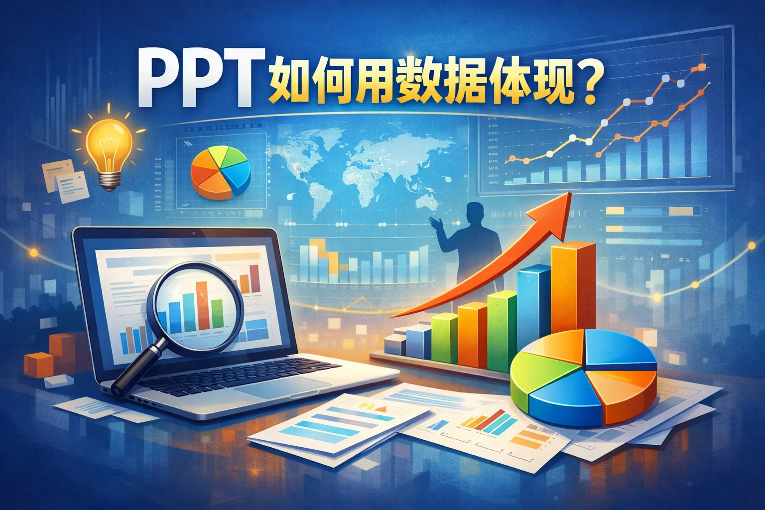 ppt如何用数据体现