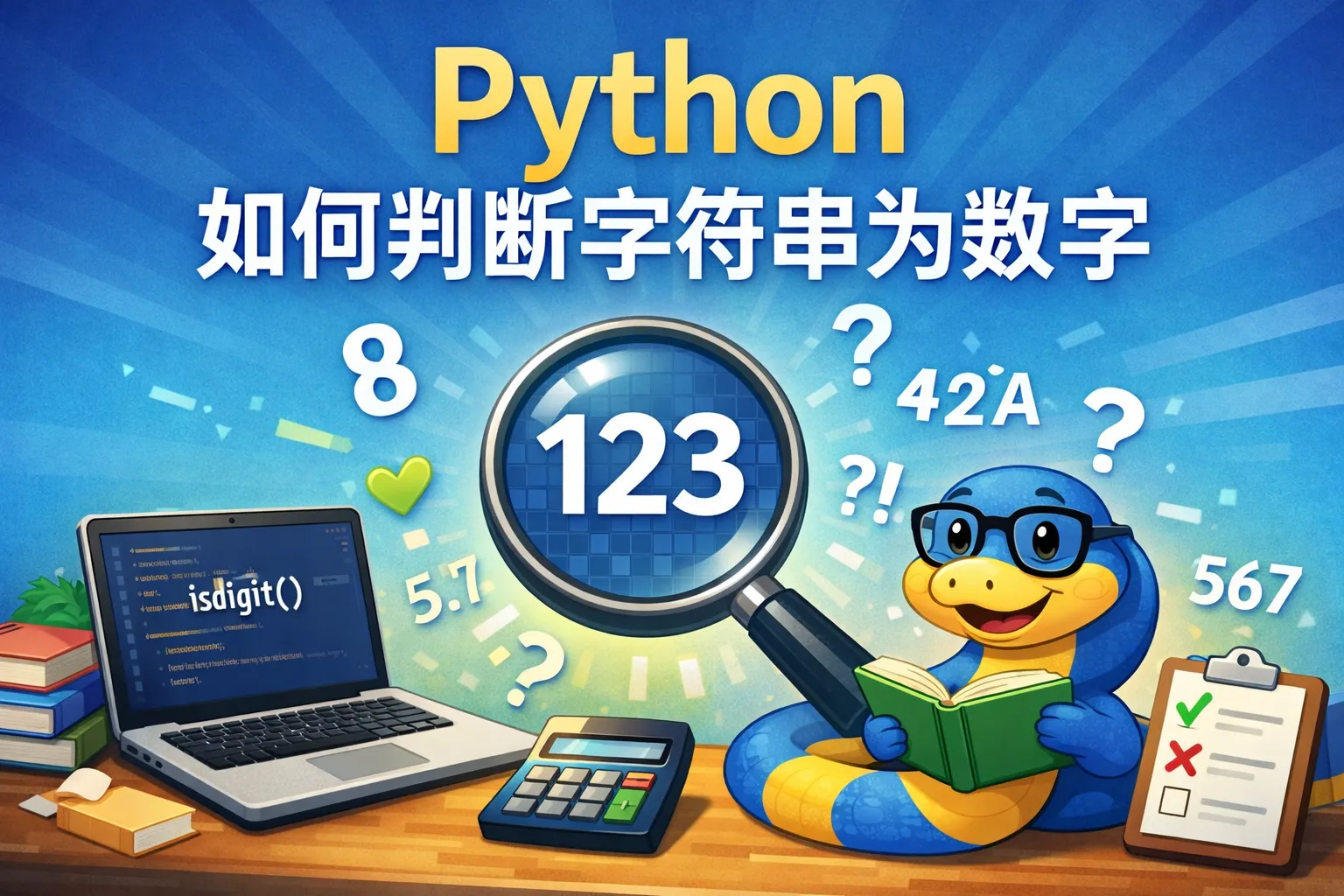 python如何判断字符串为数字