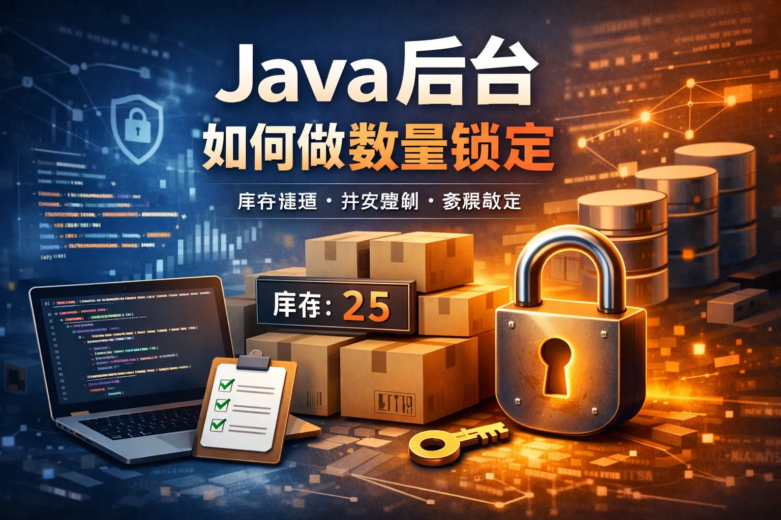 java后台如何做数量锁定