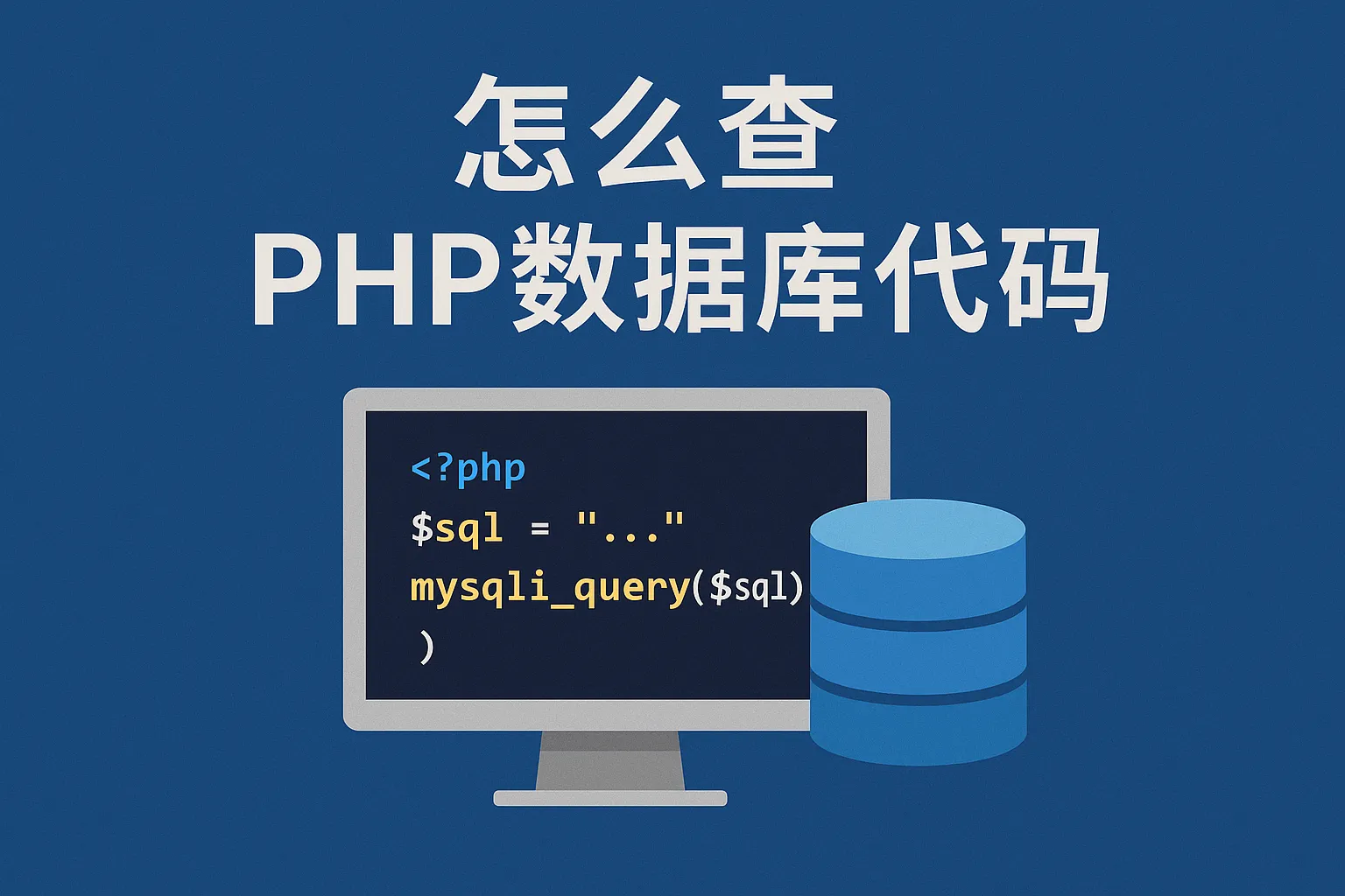 怎么查php数据库代码