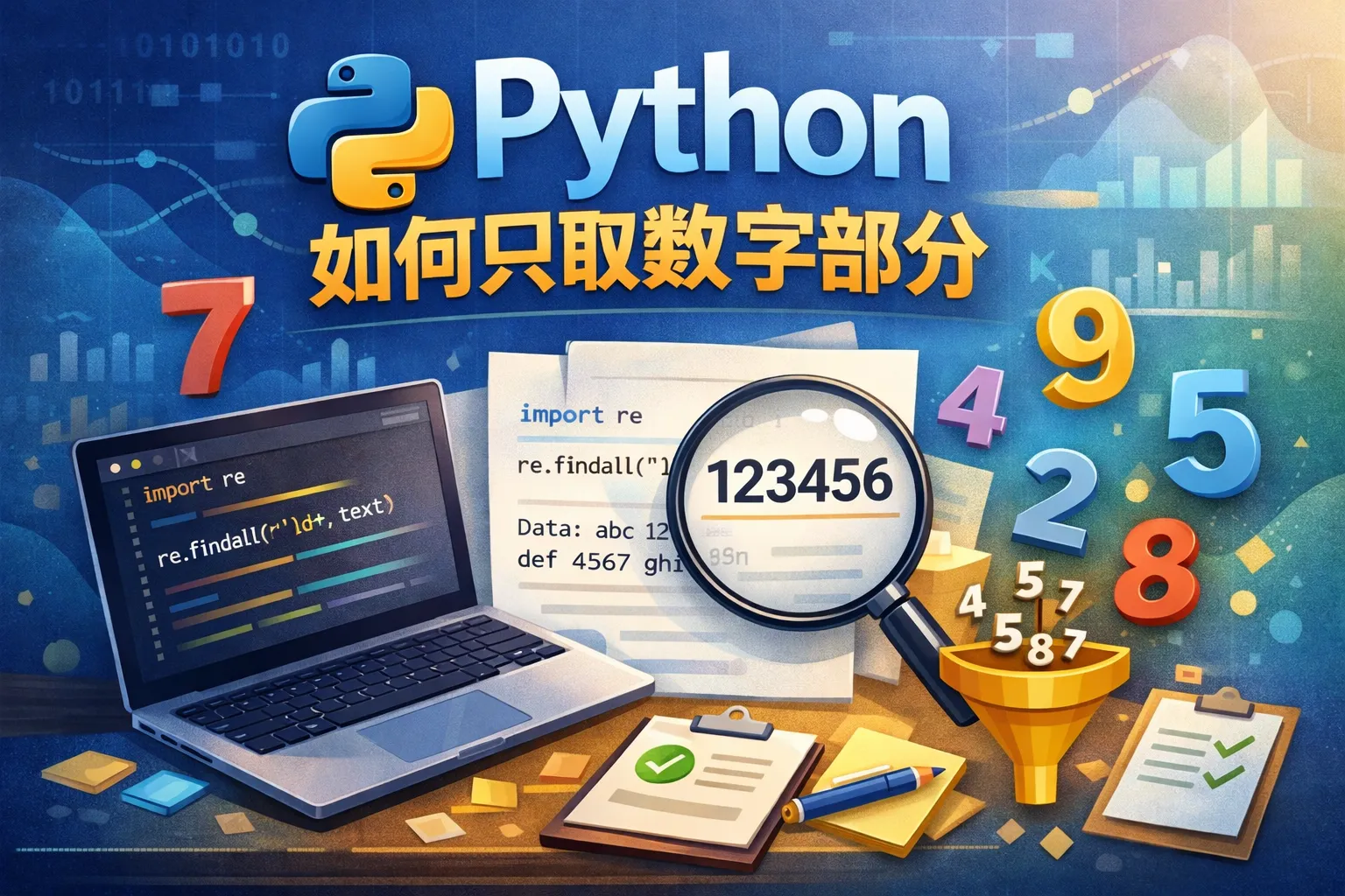 python如何只取数字部分