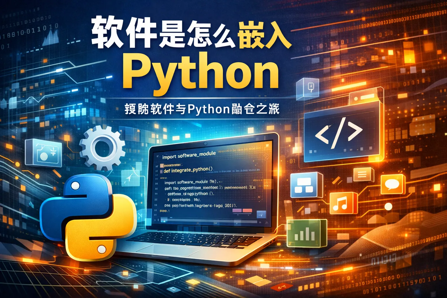 软件是怎么嵌入python