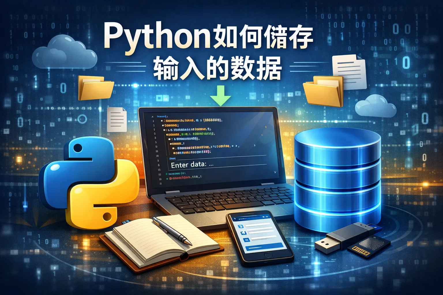 python如何储存输入的数据