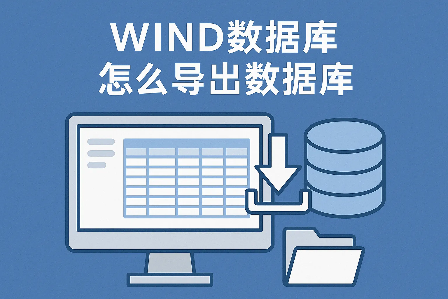 wind数据库怎么导出数据库