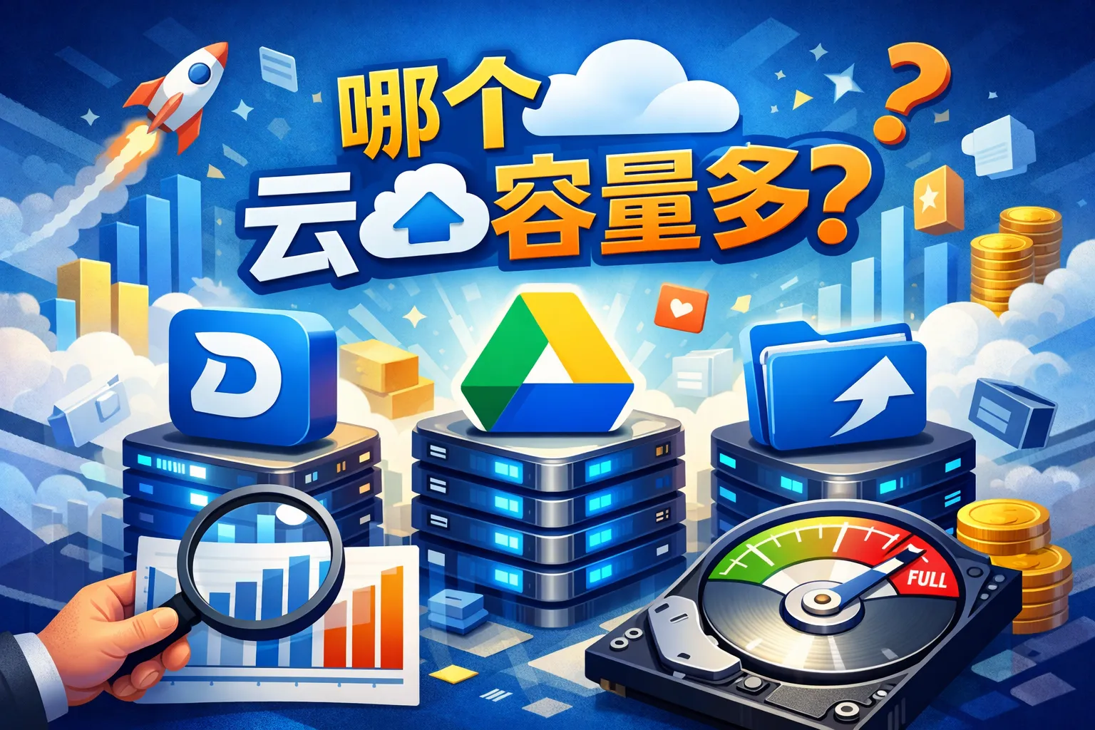 哪个云盘容量多