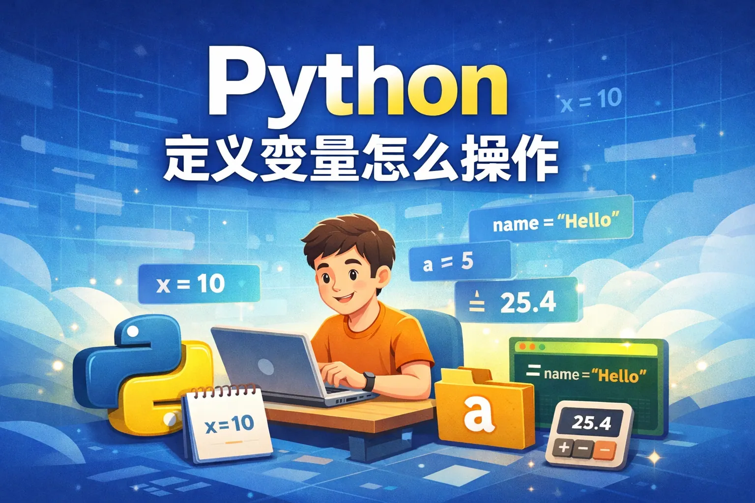 python定义变量怎么操作