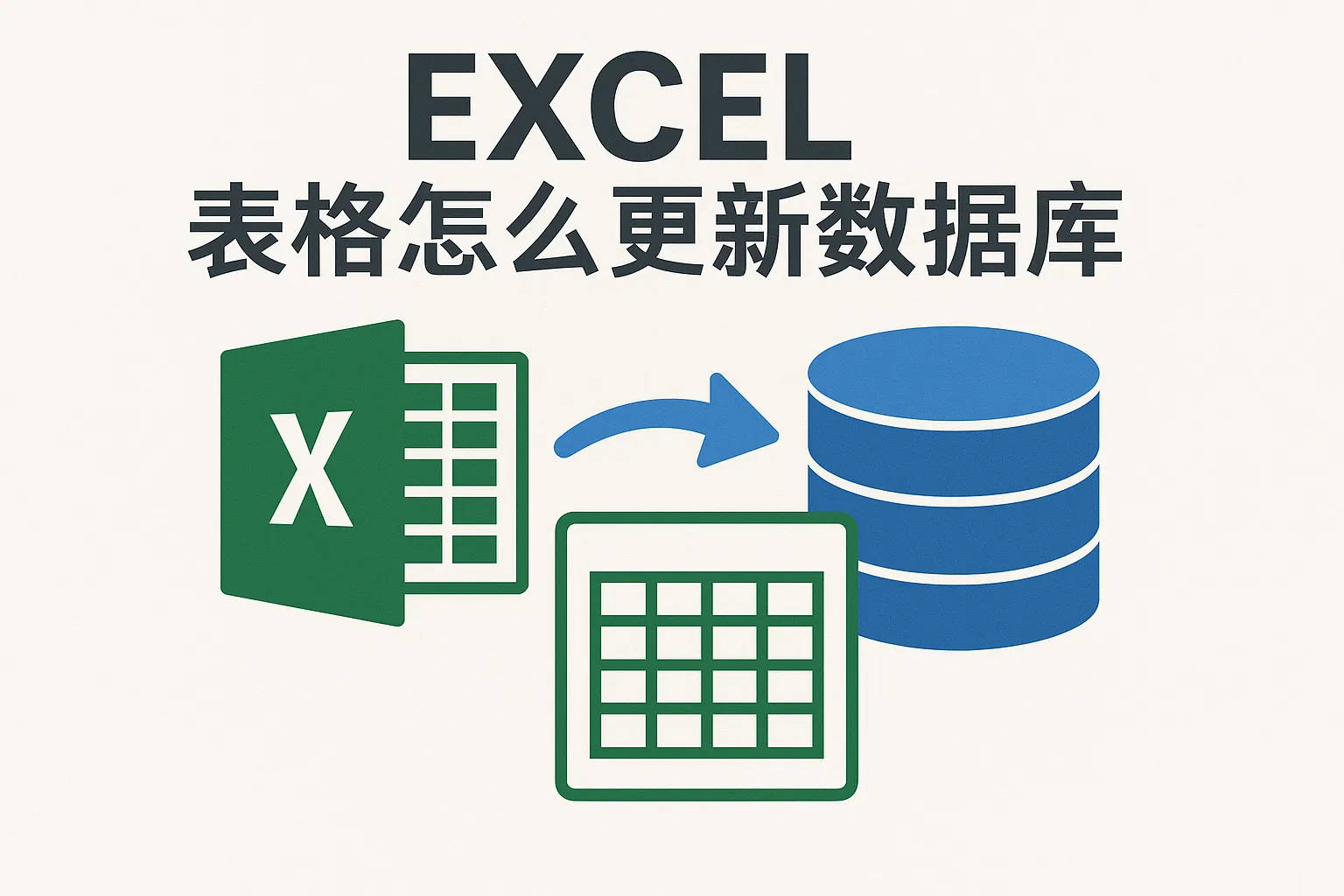 excel 表格怎么更新数据库数据库中