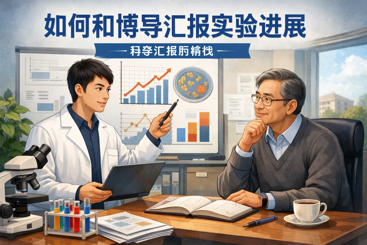 如何和博导汇报实验进展