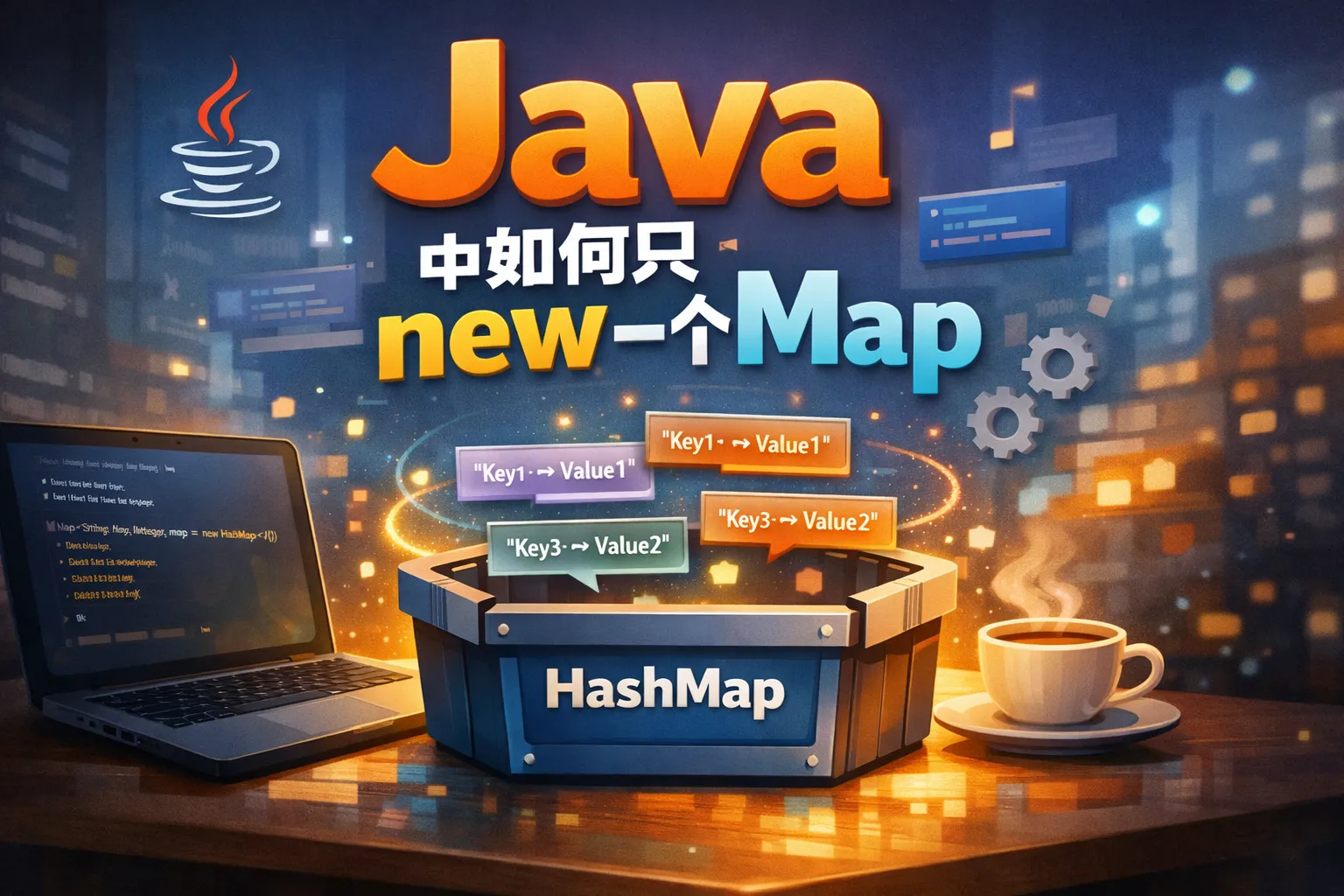 java中如何只new一个map