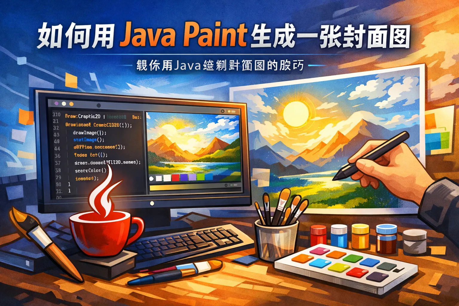 如何用java paint