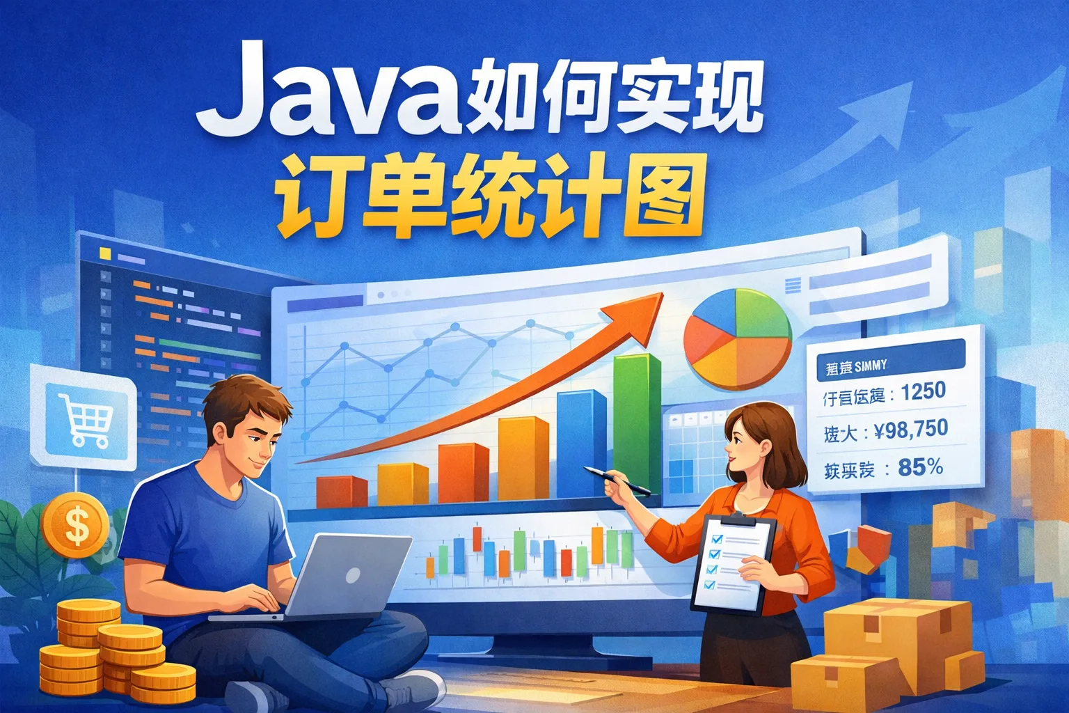 java如何实现订单统计图