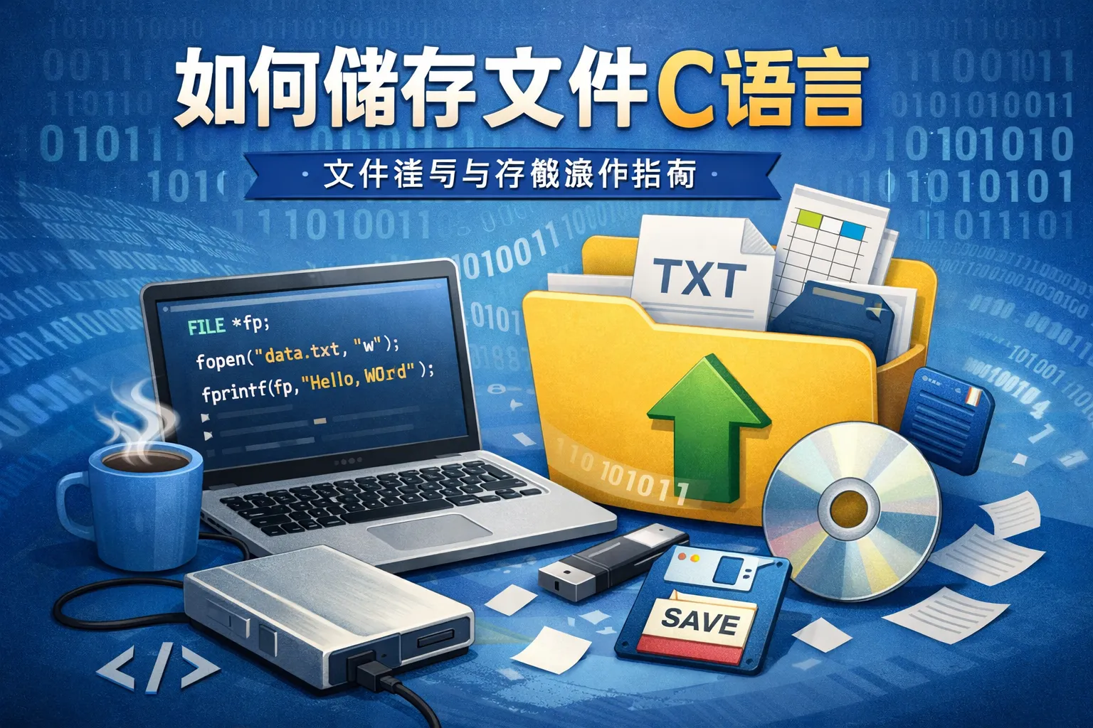 如何储存文件c语言