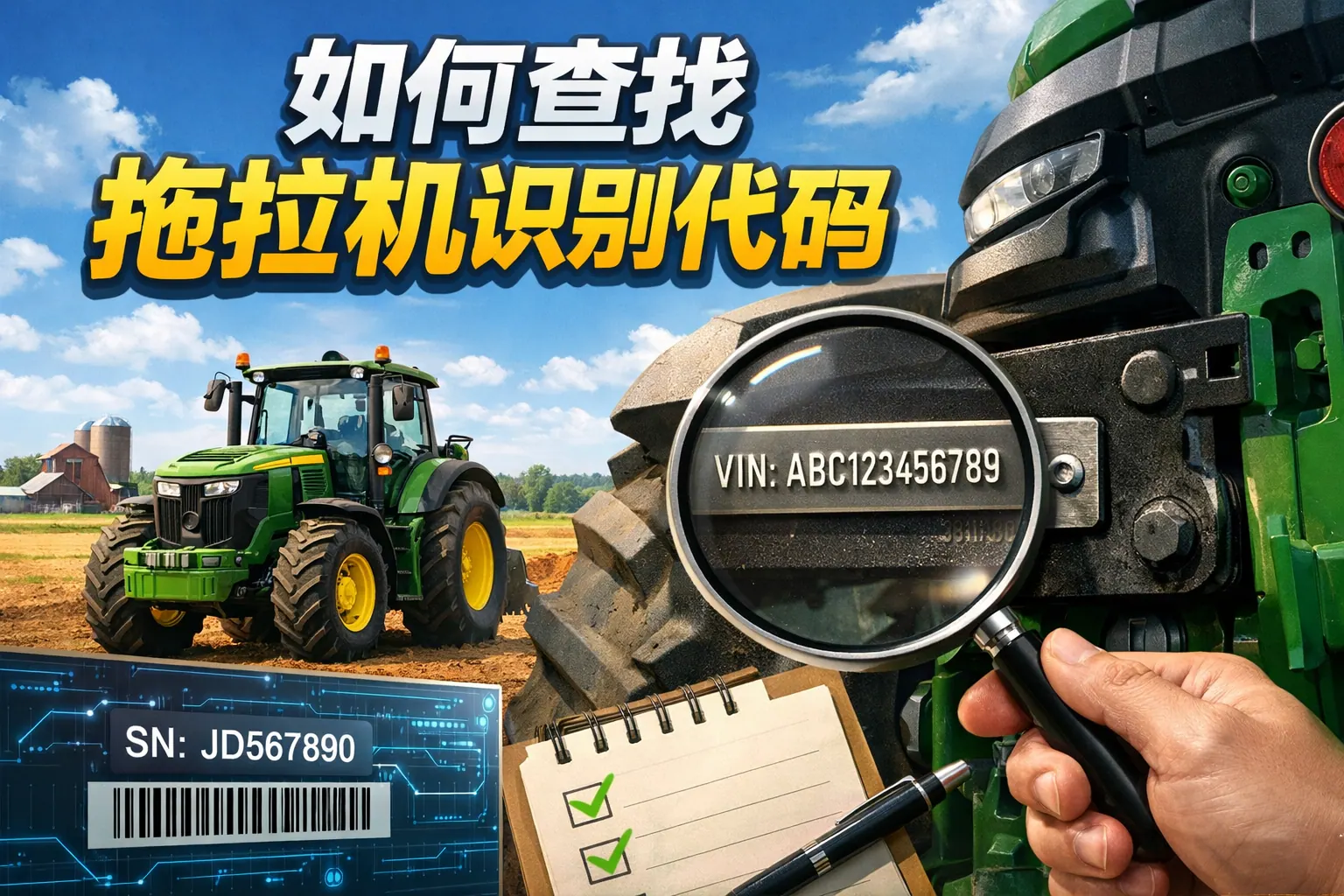如何查找拖拉机识别代码