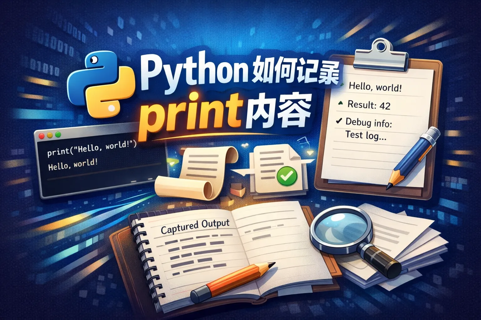 python如何记录print内容